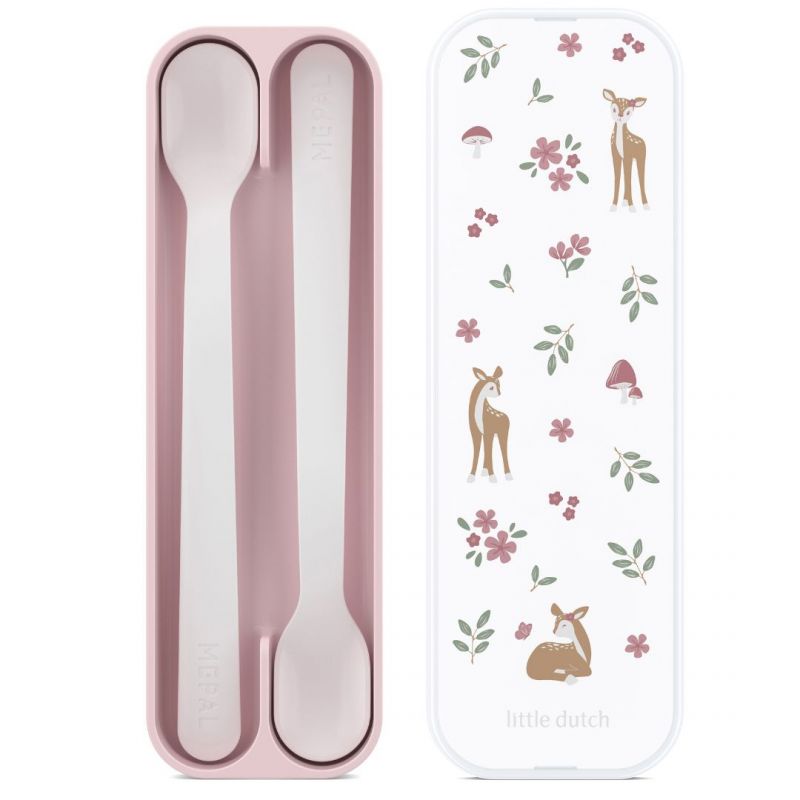 Set cucchiai 2 pezzi con custodia