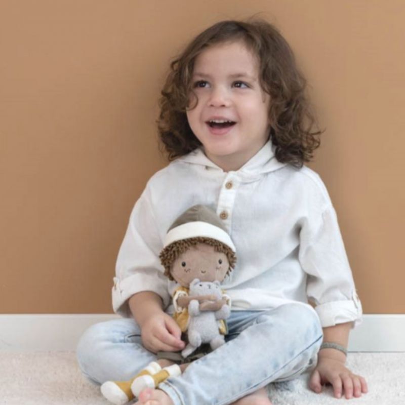 Bambolotto Morbido Jake con Gattino – Little Dutch (35 cm)