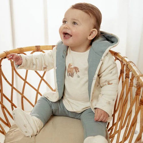 Pantaloni Blu “Forest Friends” Newborn – Little Dutch