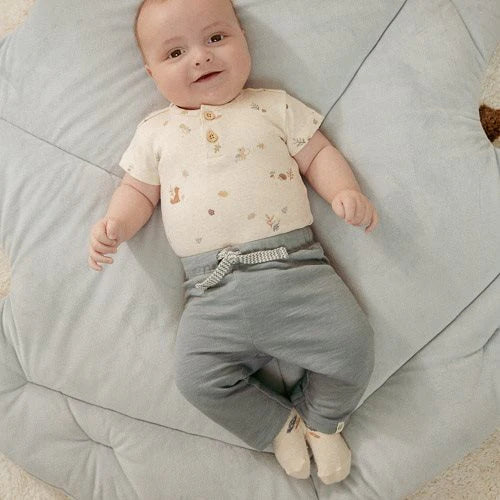 Pantaloni Blu “Forest Friends” Newborn – Little Dutch