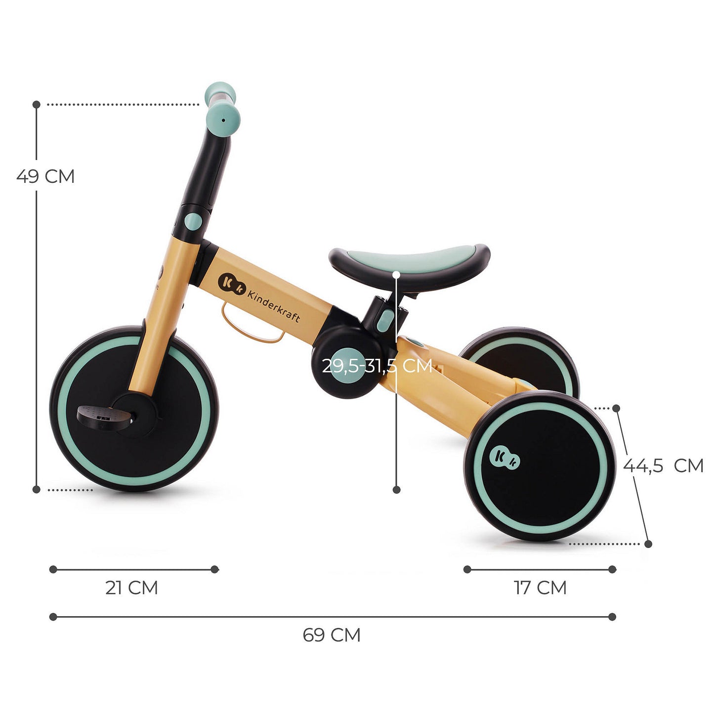 Triciclo trasformabile 4TRIKE – Kinderkraft