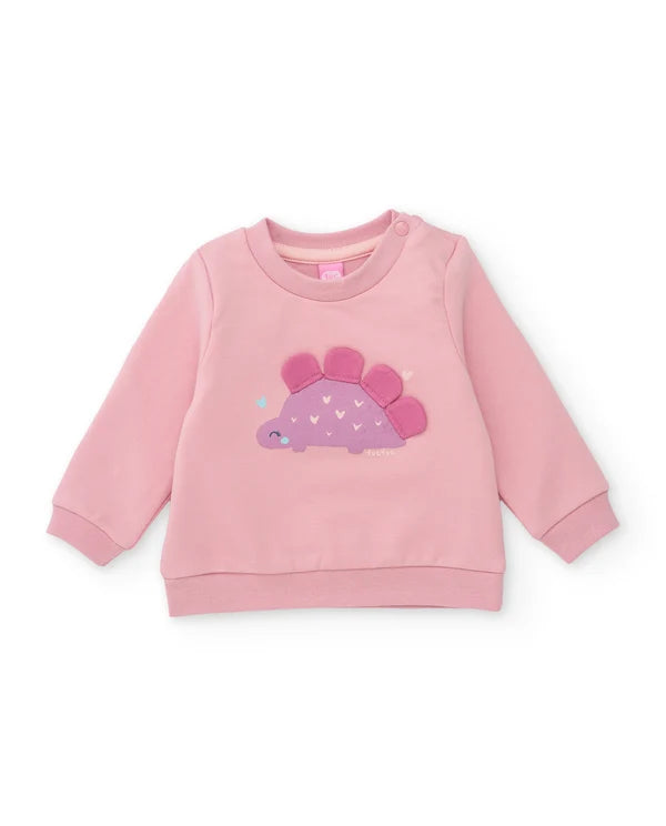 Completo neonata felpa e leggings con dinosauri - Newborn Girl