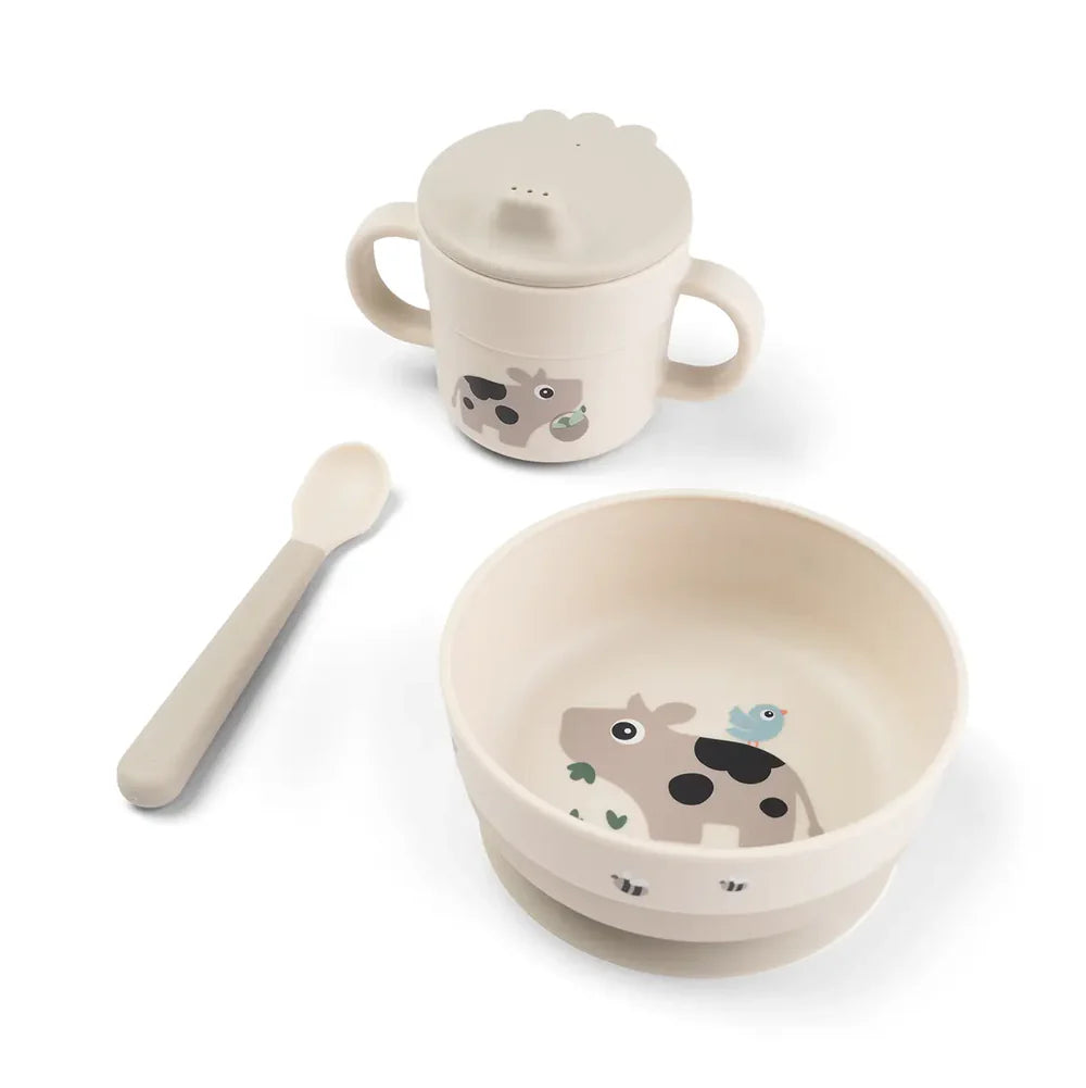 Set Pappa Foodie - Ciotola Tazza e Cucchiaio - Happy Clouds