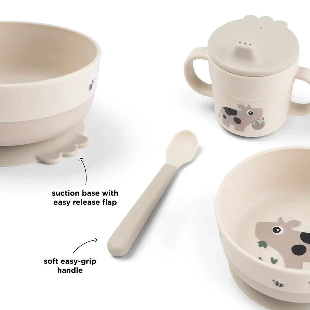 Set Pappa Foodie - Ciotola Tazza e Cucchiaio - Happy Clouds