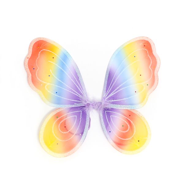 Ali da fata arcobaleno con glitter