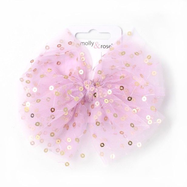 Fiocco in Rete per Capelli con Paillettes su Clip