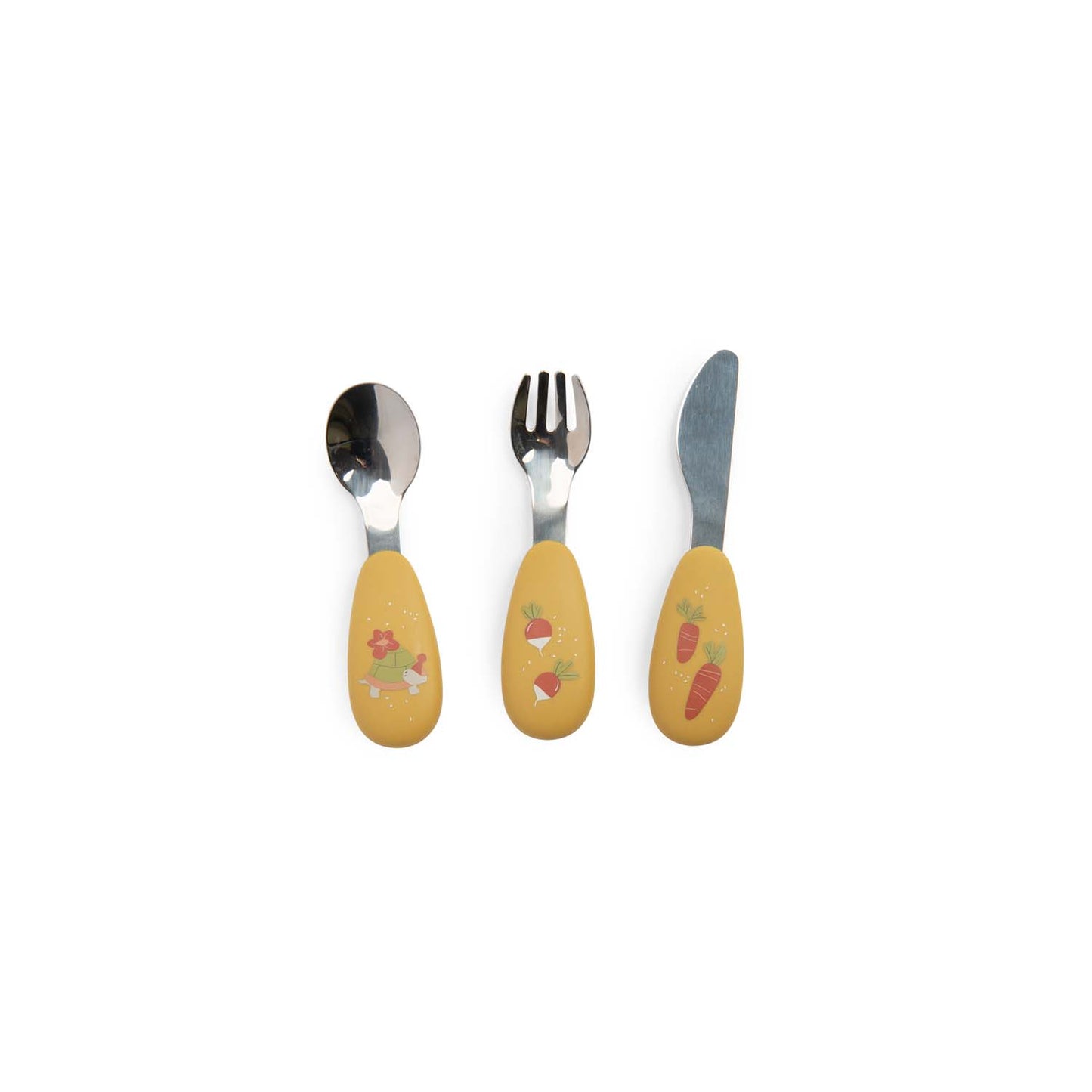 Set Posate in Silicone e Acciaio