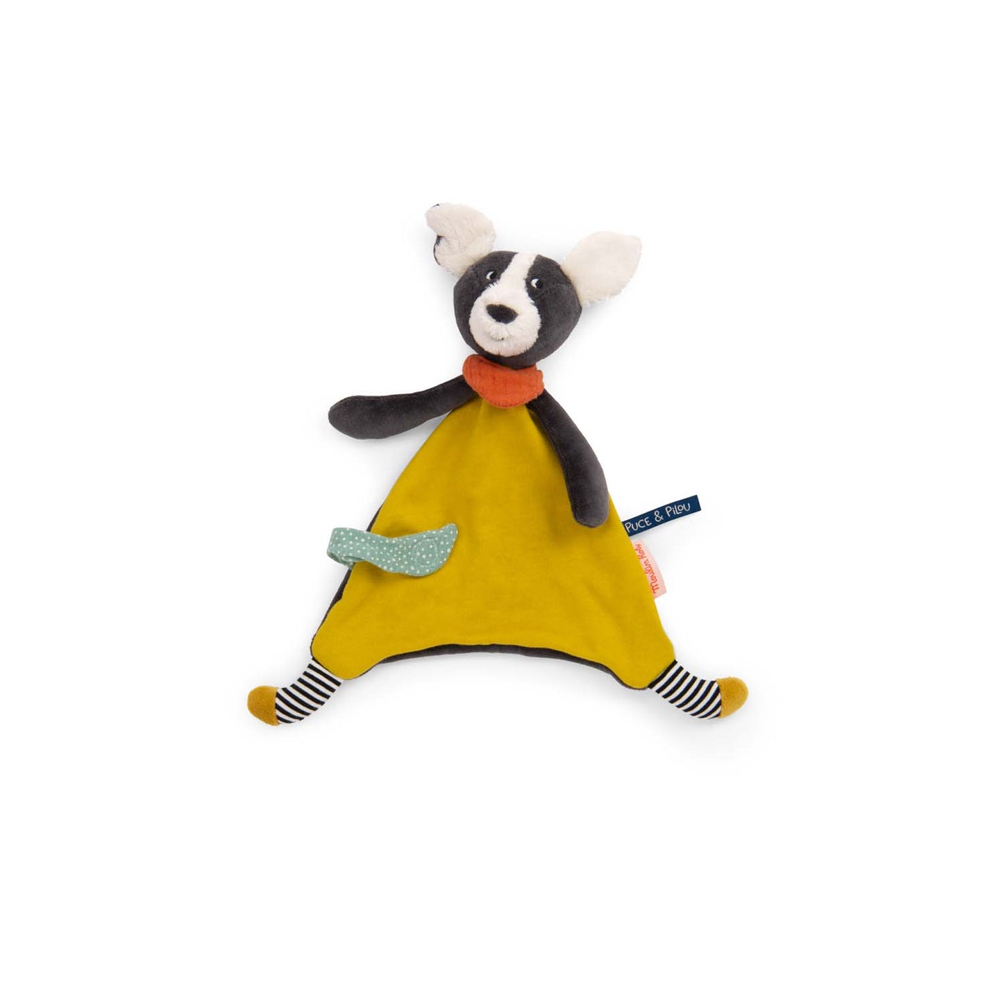 Doudou cane Puce giallo Puce & Pilou