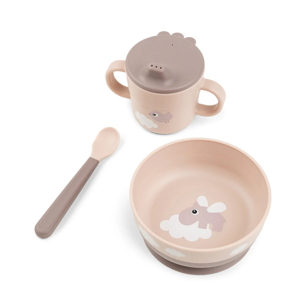 Set Pappa Foodie - Ciotola Tazza e Cucchiaio - Happy Clouds
