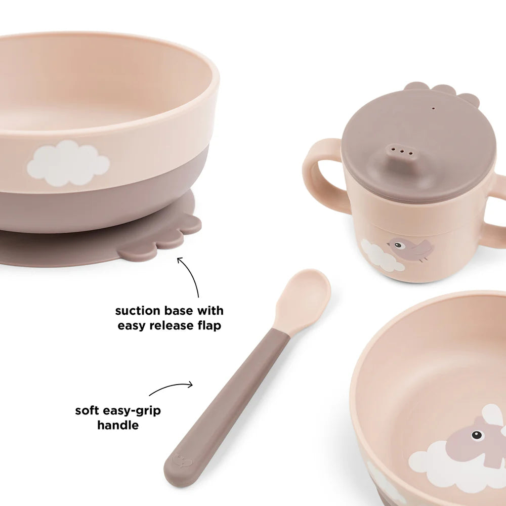 Set Pappa Foodie - Ciotola Tazza e Cucchiaio - Happy Clouds