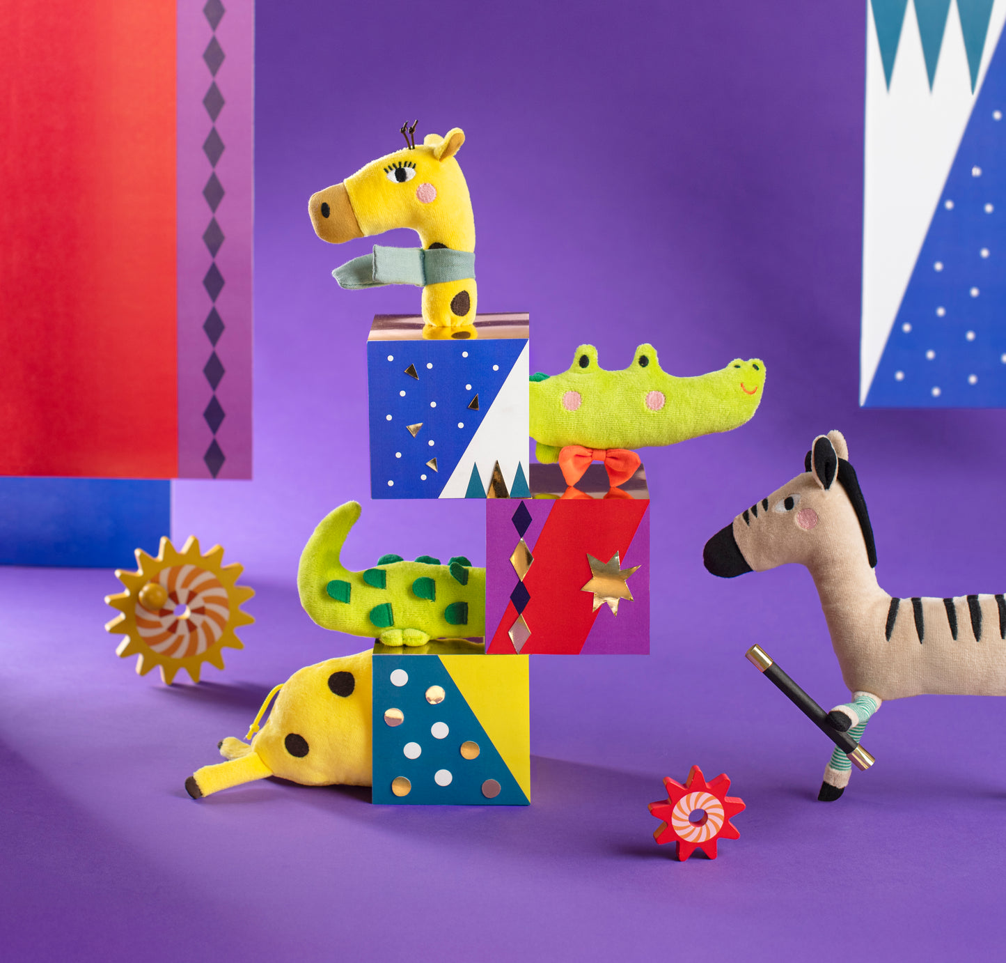 Peluche Giraffa Sonaglio con Sciarpa