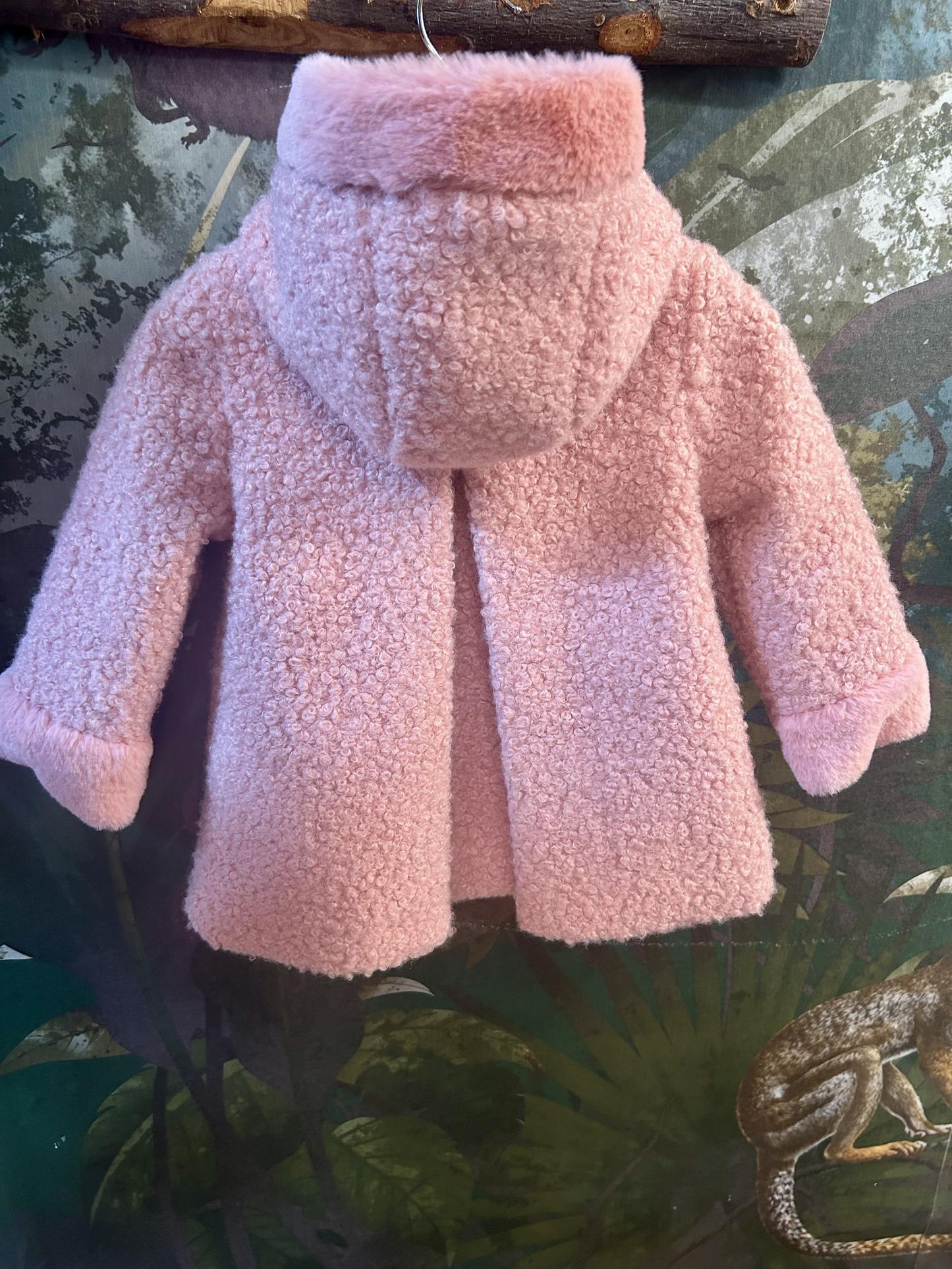 Cappottino Mayoral rosa con cappuccio-12 mesi (80 cm) - Second Hand