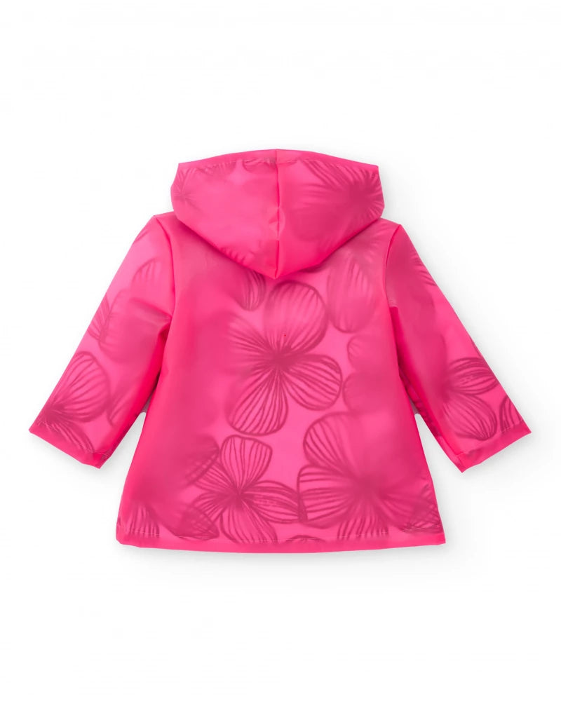 Impermeabile Fucsia con Stampa Floreale - TucTuc Girl