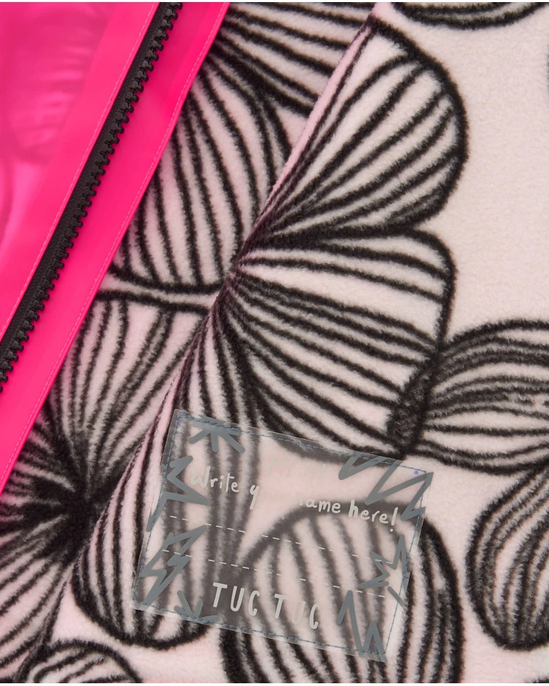 Impermeabile Fucsia con Stampa Floreale - TucTuc Girl