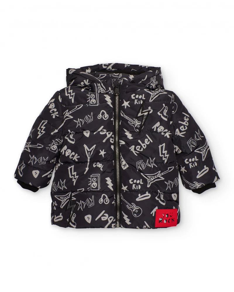 Giacca imbottita Boy TucTuc – Stile Rock con effetto luminoso