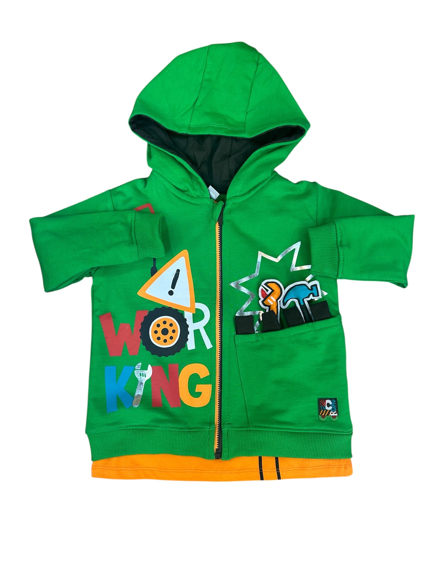 Felpa con Cappuccio Tuc Tuc Boy – Working Fun