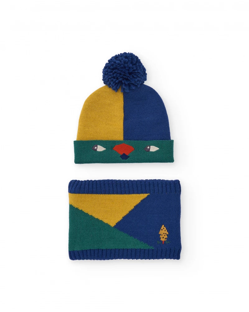 Pack Cappello & Collo TucTuc Boy – Color Block Fun