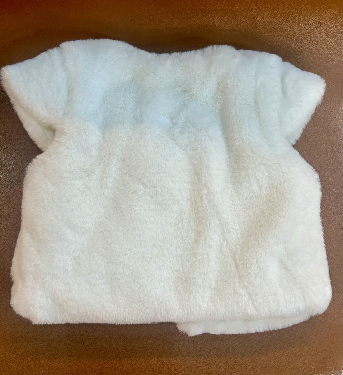 Gilet in ecopelliccia bianco – My First Chicco 9 mesi (68 cm)- Second Hand