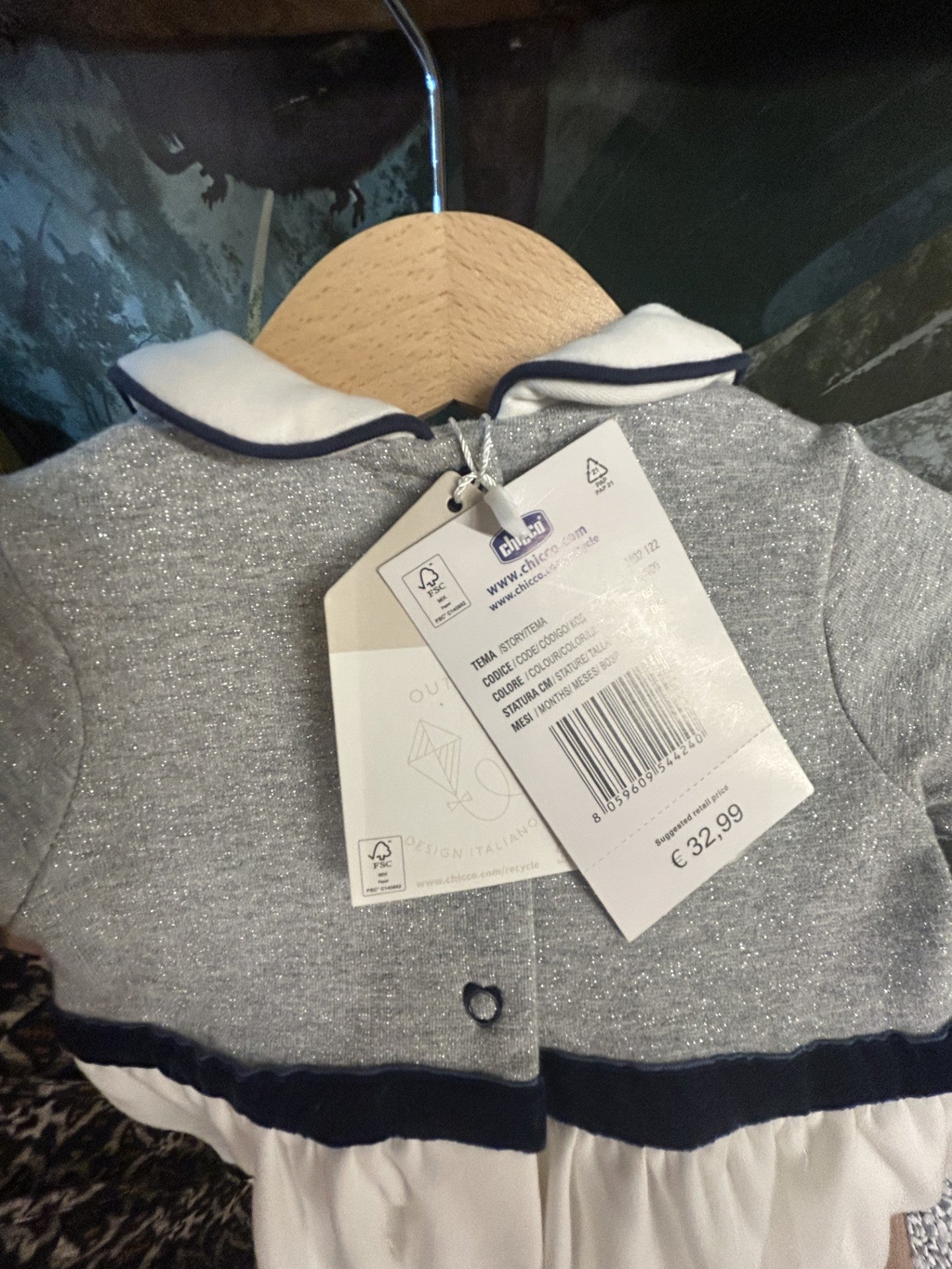 Vestitino Chicco in cotone (9 mesi) - Second Hand