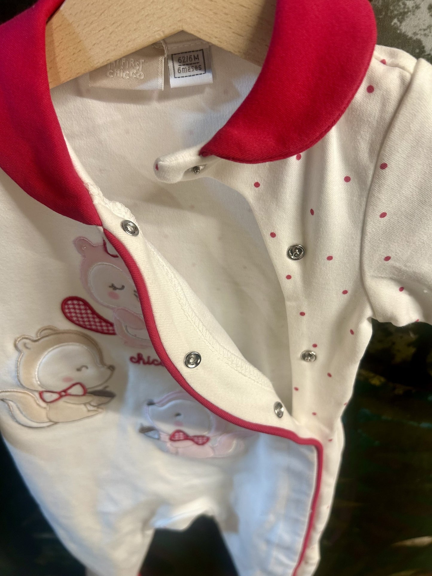 Tutina Chicco con ricami - 6 mesi (62 cm) - Second Hand