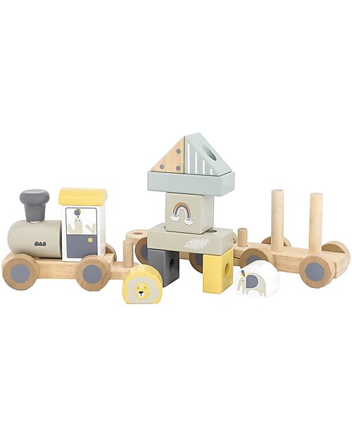 Trenino in Legno Baby – Gioco Creativo ed Educativo (18+ mesi)