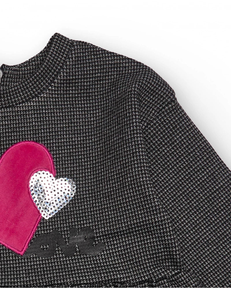 Vestito Girl grigio TucTuc con cuori Girl