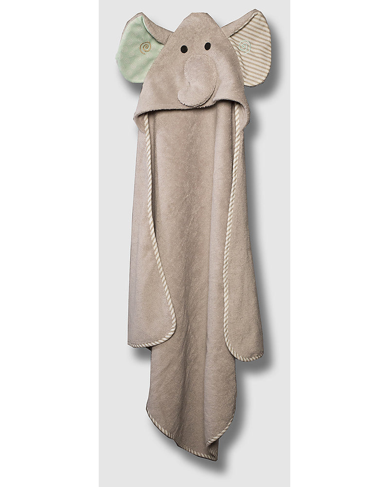 Asciugamano Baby con Cappuccio –Ellie l'Elefante (100%Cotone)