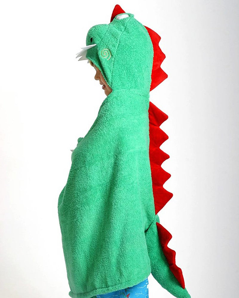 Asciugamano Bimbi con Cappuccio – Devin il Dinosauro (100% cotone)