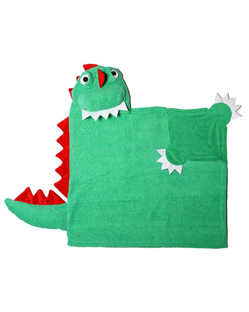 Asciugamano Bimbi con Cappuccio – Devin il Dinosauro (100% cotone)