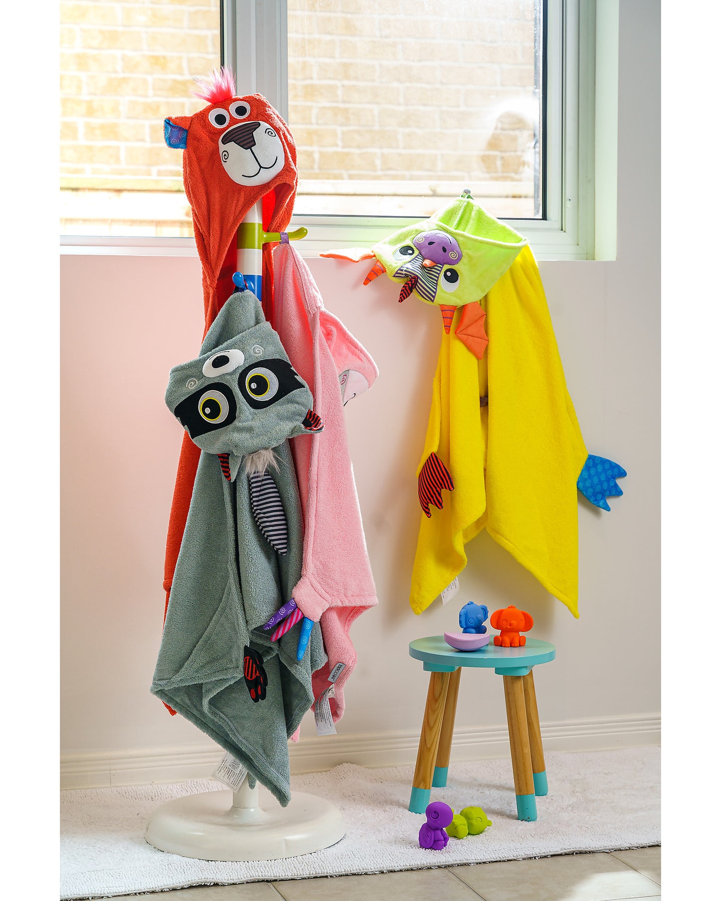 Asciugamano Bimbi con Cappuccio – Procione (100% cotone)