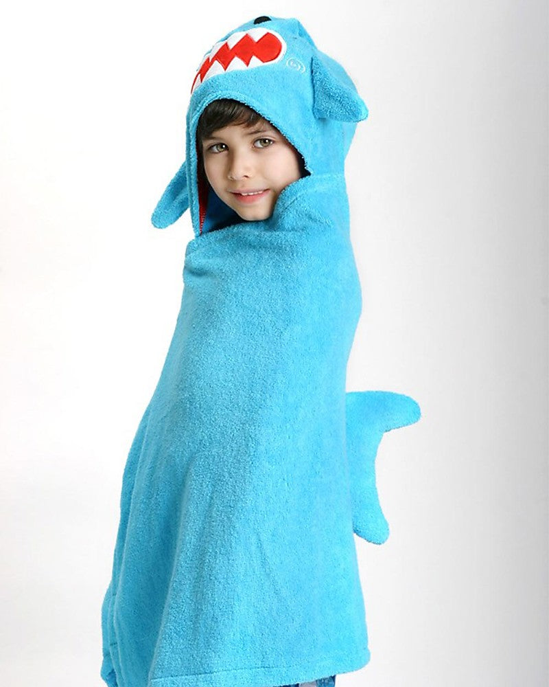 Asciugamano Bimbi con Cappuccio – Sherman lo Squalo (100% cotone)