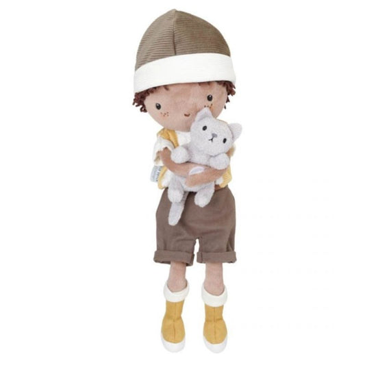 Bambolotto Morbido Jake con Gattino – Little Dutch (35 cm)