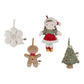 Decorazioni per Albero di Natale – Rosa (Set 4 peluche)