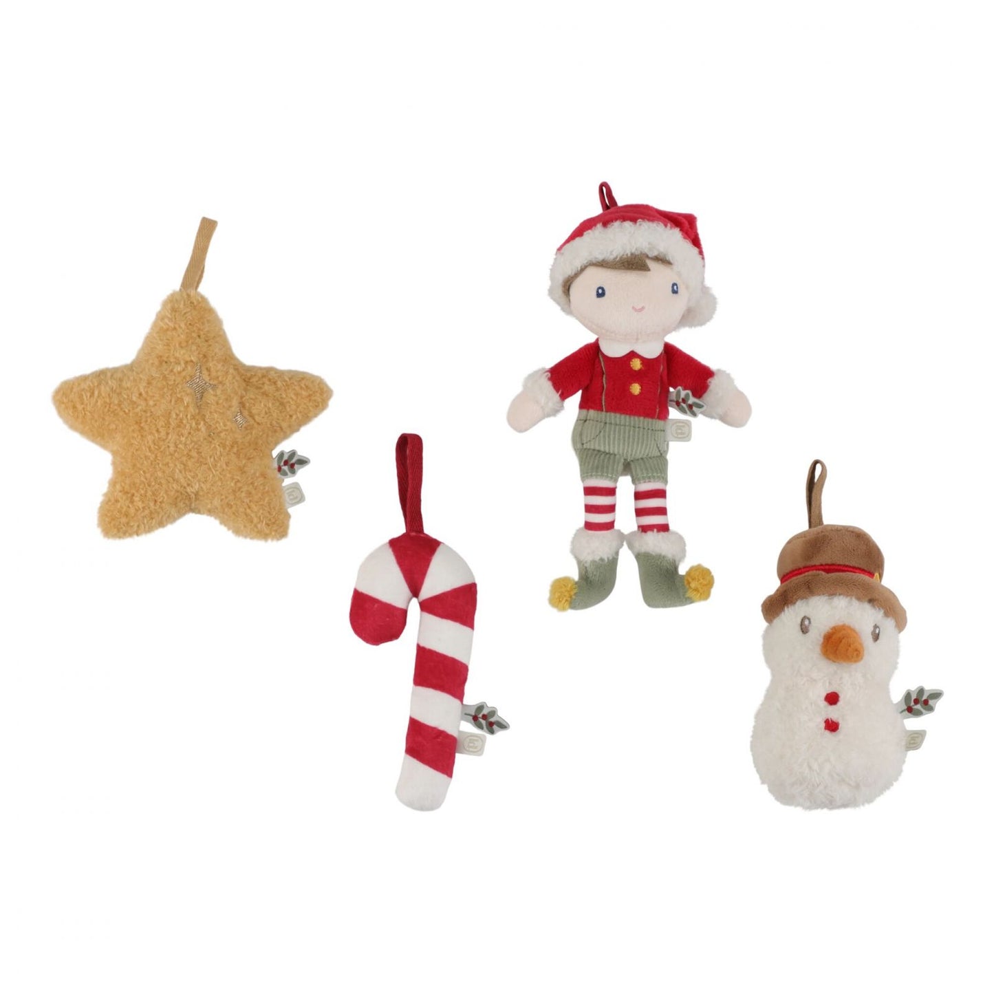 Decorazioni per Albero di Natale – Jim (Set 4 peluche)