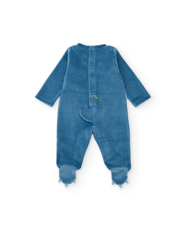 Tutina neonato in ciniglia con animaletto - Newborn