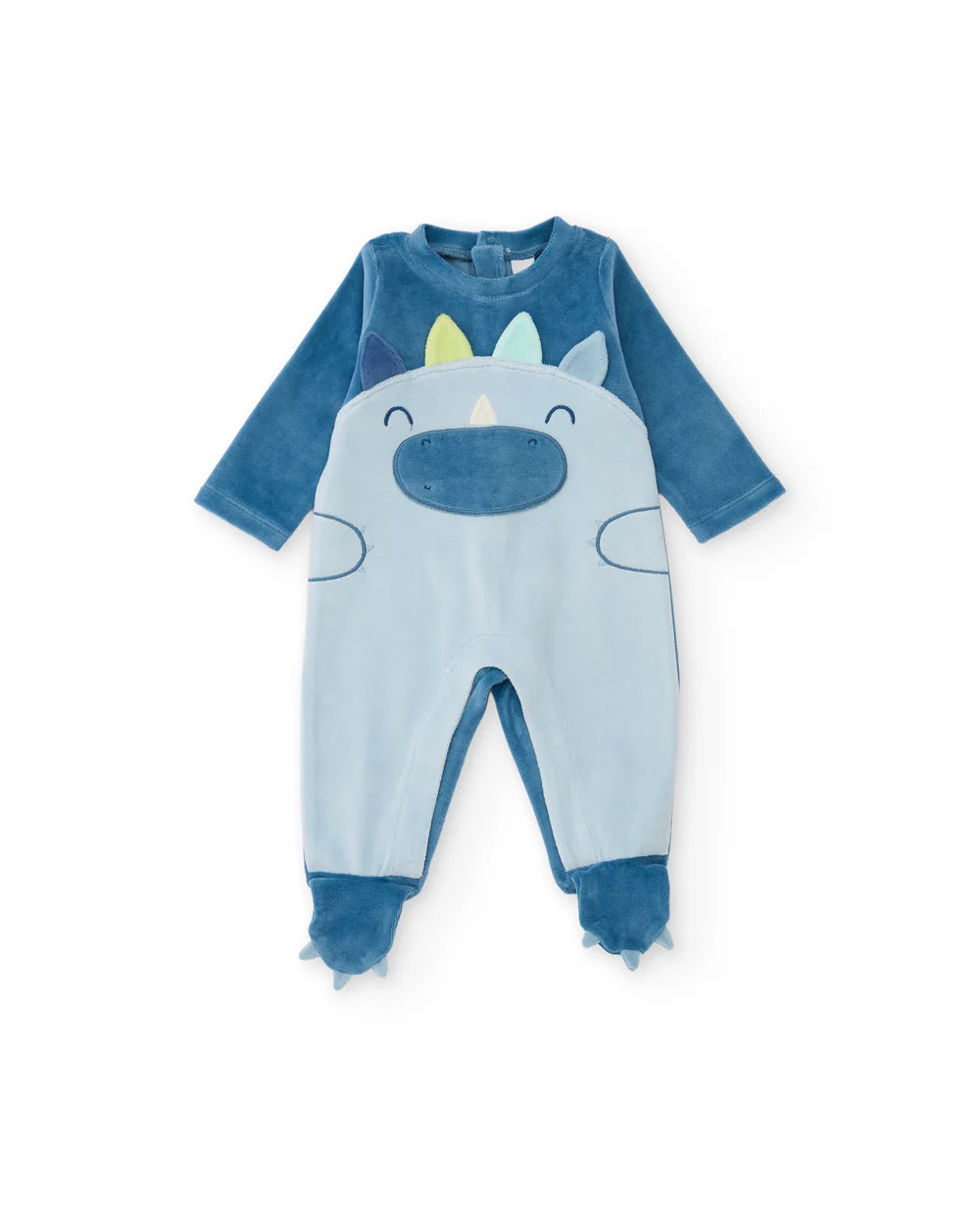 Tutina neonato in ciniglia con animaletto - Newborn