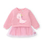 Vestito bambina in felpa con gonna in tulle - Newborn - Girl