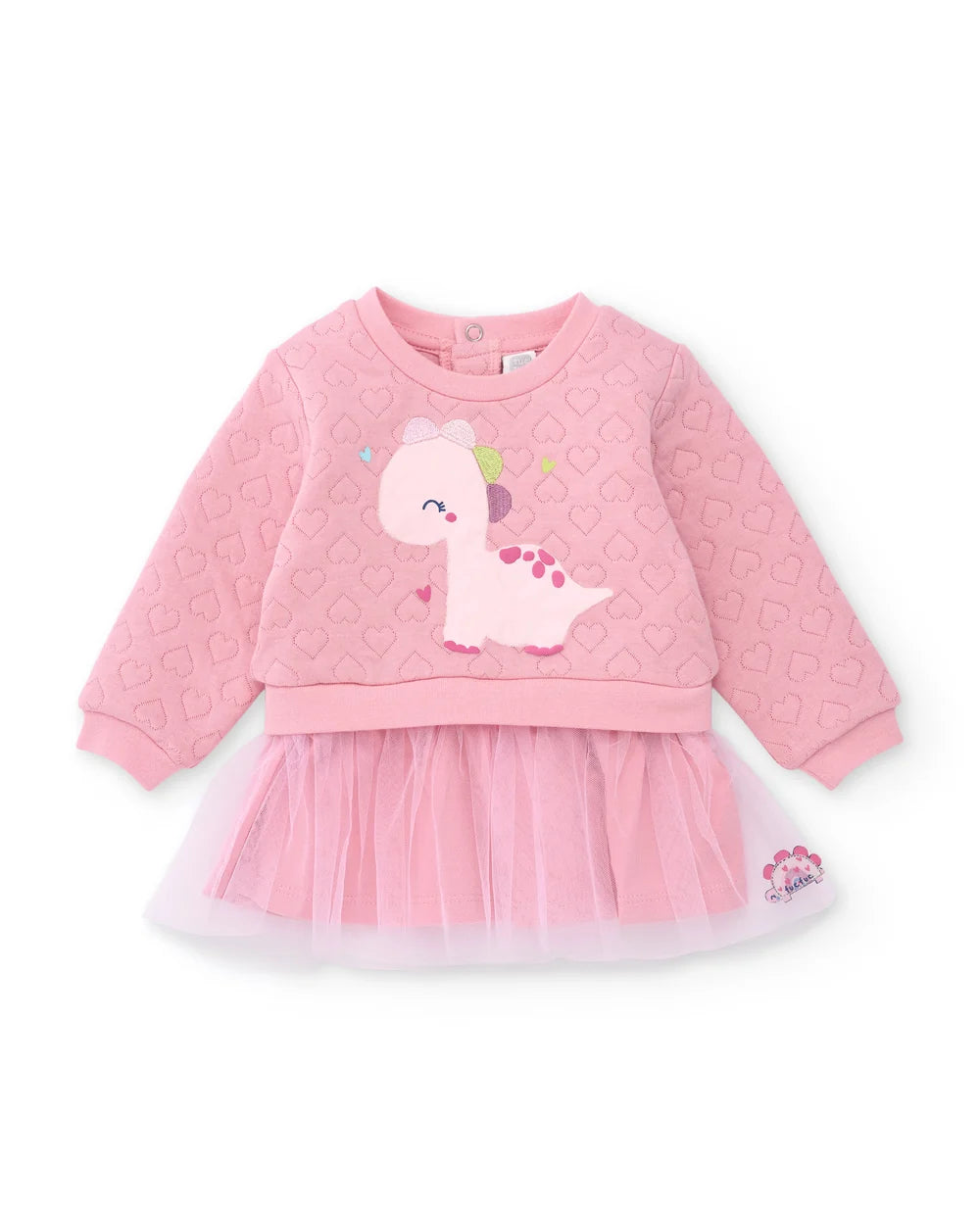 Vestito bambina in felpa con gonna in tulle - Newborn - Girl