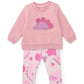 Completo neonata felpa e leggings con dinosauri - Newborn Girl