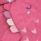 Giubbotto imbottito bambina con cappuccio – Dinosauro - Newborn - Girl