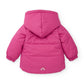 Giubbotto imbottito bambina con cappuccio – Dinosauro - Newborn - Girl