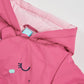 Giubbotto imbottito bambina con cappuccio – Dinosauro - Newborn - Girl