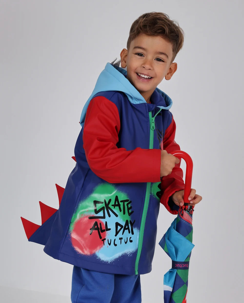 Impermeabile bambino con cappuccio – Dinosauro - Boy