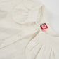 Blusa Girl Bianca in Cotone con Colletto Peter Pan e Bottoni