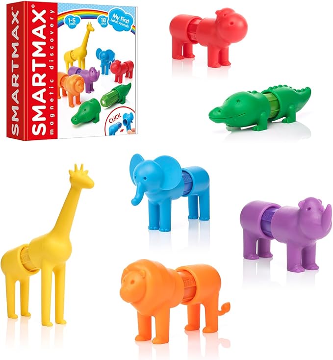 My First Safari Animals (18 pezzi) - Gioco Set Magnetico