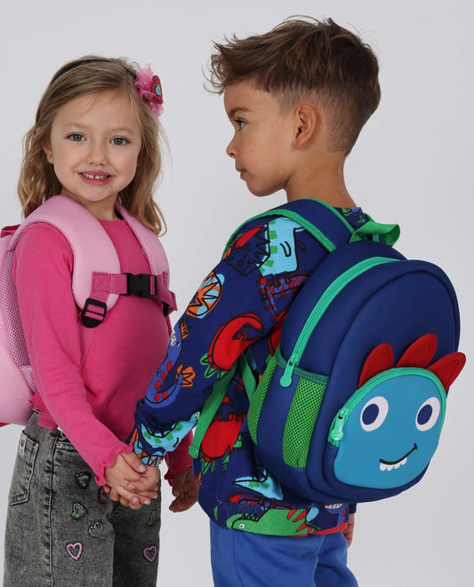 Zaino Bambino in Neoprene Blu Navy con Tasca Frontale