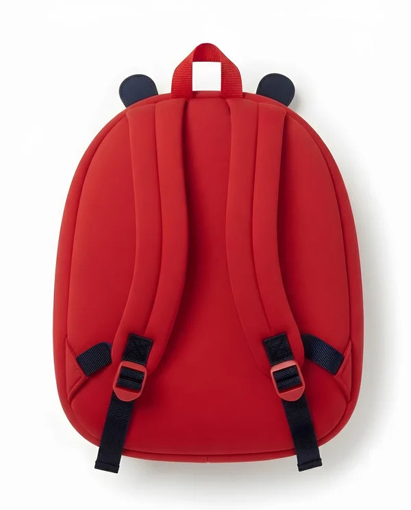 Zaino Bambina Coccinella Rosso in Neoprene con Spallacci Regolabili