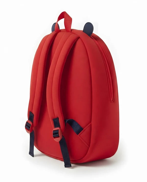 Zaino Bambina Coccinella Rosso in Neoprene con Spallacci Regolabili