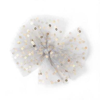 Fiocco in Rete per Capelli con Paillettes su Clip