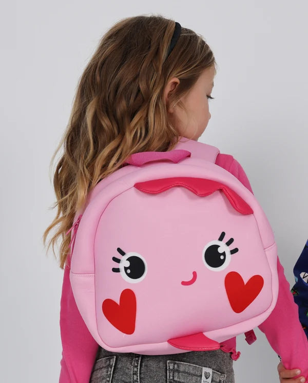 Zaino Bambina Rosa Confetto in Neoprene con Spallacci Regolabili